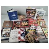 Assortment of cookbooks including Betty Crocker,