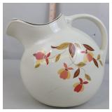 Jewel tea ball pitcher, Christmas pitcher and