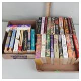 Paperback books including Harlequin romance