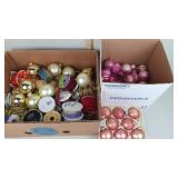 Christmas ribbon, balls, beads