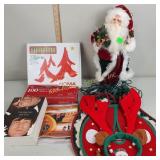 Christmas decor, Beatles Biography, Santa tree
