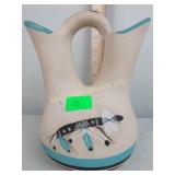 Signed southwestern pottery wedding vase