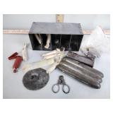 Clauss Fremont cigar cutters, cigar case, tin