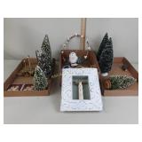 Christmas trees including Dept 56, Christmas