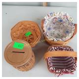 4 small Longaberger baskets