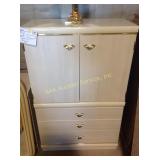 Pearl wood door chest 52" tall x 16" deep x 33"