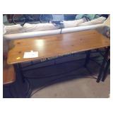 Sofa table  49 and half inches wide by 20" deep
