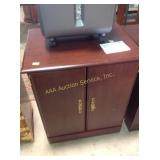 Wood cabinet 30" tall by 25" wide by 19" deep