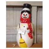 Snowman blow mold