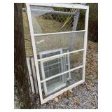 Windows, assorted sizes, 5 total