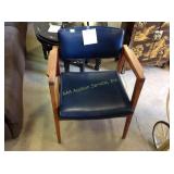 Gunlocke Chair, signed with metal tag. Finish