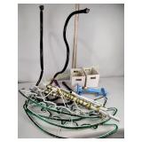 Beach anchor, tube lights, totes