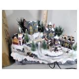 Christmas fiber optic house