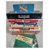 Board games, Monopoly, Pictionary, checkers