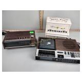 (2) clock radios & Jazz Time piano musical