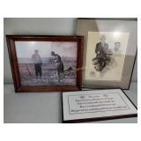 Humphrey Bogart print (cracked glass),