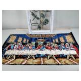 Wood and metal flower pot holder, Last Supper