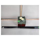 Ceramic fire pot, billiards cue stick