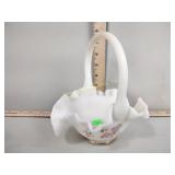 Fenton Hand Painted Basket