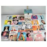 45s Case Including Sandy Posey, Connie Francis,