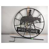 Horse Welcome Sign