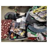 Rugs, Blankets, Towels, VHS movies, Fold Stool,
