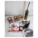 Blow Torch, Electric Screwdriver, doll chairs