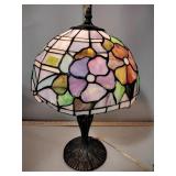 Leaded glass table lamp