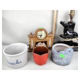 Deer Lamp, United Self Starting clock, Crocks