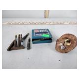 Rifle cartridges, exploded mortar round