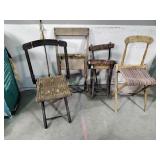 Vintage sling chairs
