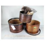 19th c. drum casings and parts