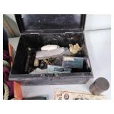 Bone fragment, reproduction Civil War pieces,