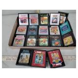 Atari 2600 games including ET,  raiders of the