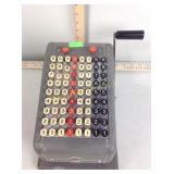 F&E check protector vintage adding machine,