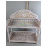 Wicker table rack
