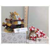 Charming tails by Fitz and Floyd candycane candle