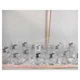 Vintage BC drinking glasses set of 22 Ice Age