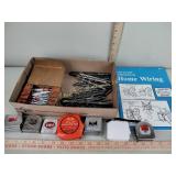 Drill bit, tape measures, step by step home