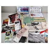 Matchbooks, license plates, Ohio memorabilia