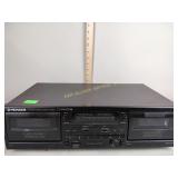 Pioneer stereo double cassette deck, untested
