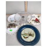 Small pedestal cake plate, bowl, cake plate