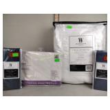 2 Body pillow covers, twin vinyl mattress