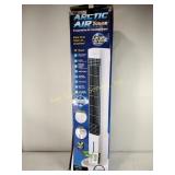 Arctic air power evaporative air cooling tower