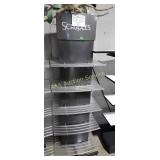 Scruples display rack, plastic,  24. X 19 x 70