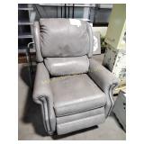 Smith Brothers Faux leather recliner, some wear
