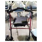 Drive walker with seat