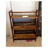 folding bookshelf, 28 x 12 x 308