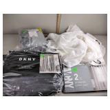 3 styles of curtains , dkny 108 in, vcny 38in x
