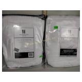 2 wamsutta  twin xl mattress  pads
